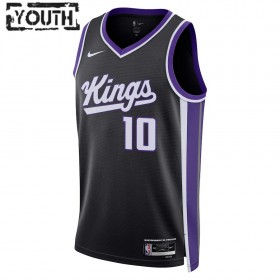 Dres Sacramento Kings Domantas Sabonis Nike 2023-24 Icon Edition Crno Swingman - Dječji